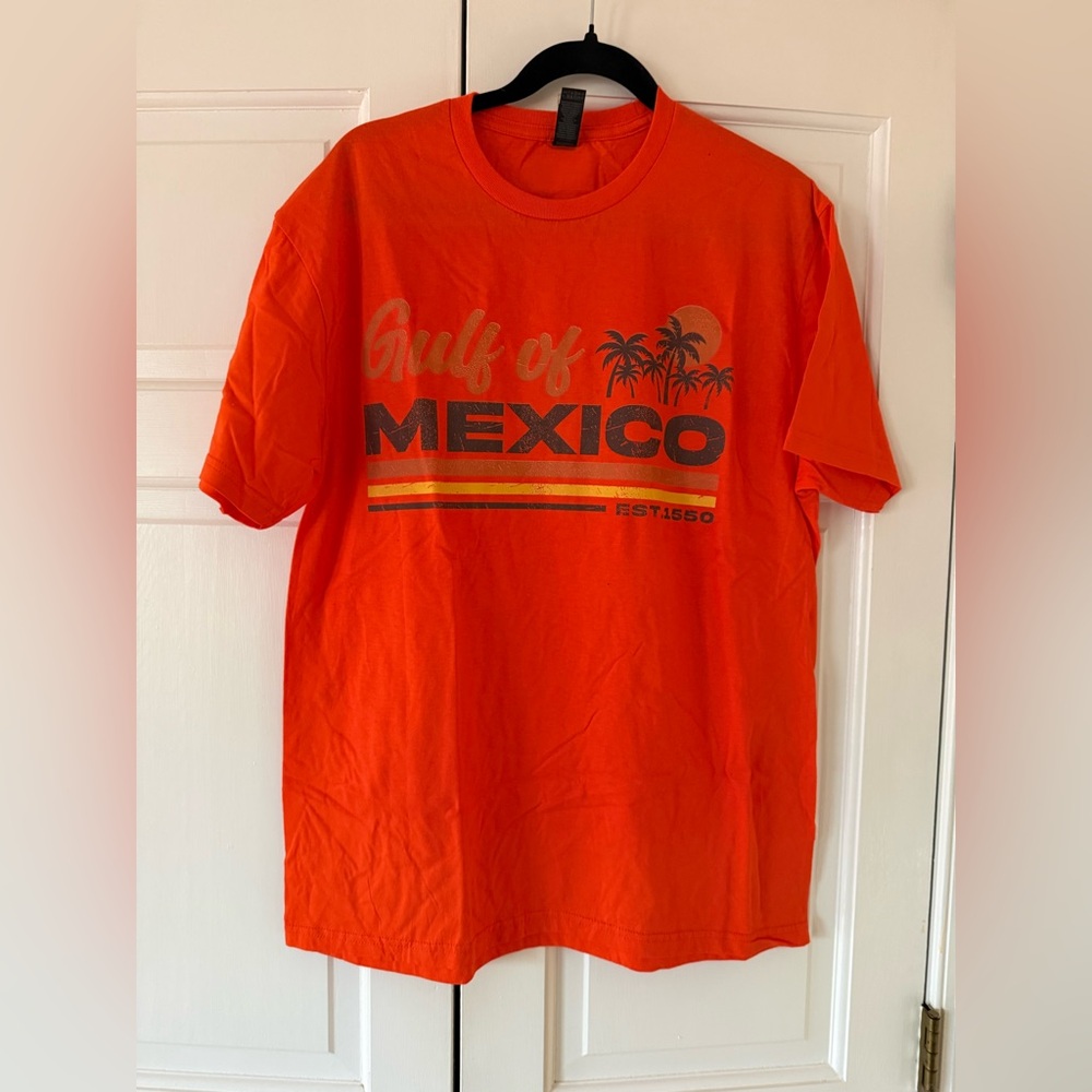 Gildan Bright Orange Gulf of Mexico Tee